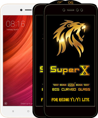 PFOAM Edge To Edge Tempered Glass for Mi Redmi Y1 Lite(Pack of 2)