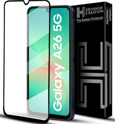 HEYANSH CREATION Edge To Edge Tempered Glass for Samsung Galaxy A26 5G, Samsung Galaxy A26(Pack of 1)