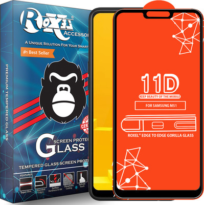 Roxel Edge To Edge Tempered Glass for Realme C1(Pack of 1)