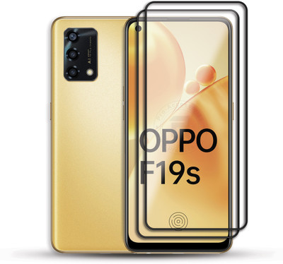 PROACCS Edge To Edge Tempered Glass for OPPO F19S(Pack of 2)
