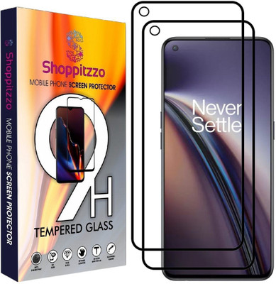 Shoppitzzo Edge To Edge Tempered Glass for OnePlus Nord CE 2 5G,OPPO Reno 8,Reno 7/*NeoShield*Tempered Glass/Full Screen Coverage-Edge to Edge/9H(Pack of 2)