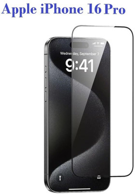 LIKEDESIGN Edge To Edge Tempered Glass for Apple iPhone 16 Pro, Apple iPhone 16 Pro(Pack of 1)