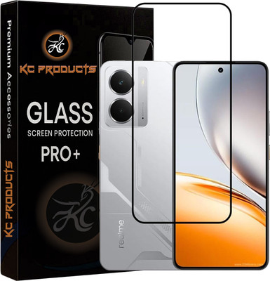 KC PRODUCTS Edge To Edge Tempered Glass for Realme P3, 5g with Easy Self Installation Kit(Pack of 1)