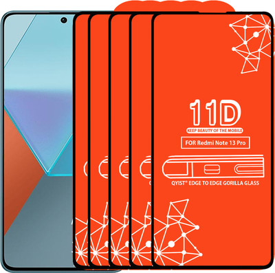 Qyist Edge To Edge Tempered Glass for Redmi Note 13 Pro(Pack of 5)