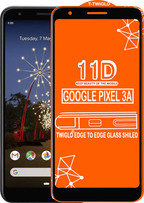 TWIGLO Edge To Edge Tempered Glass for GOOGLE PIXEL 3A(Pack of 1)