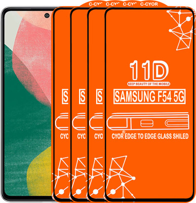 CYOR Edge To Edge Tempered Glass for SAMSUNG F54 5G(Pack of 4)