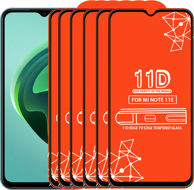 Qyist Edge To Edge Tempered Glass for Mi Note 11E(Pack of 6)