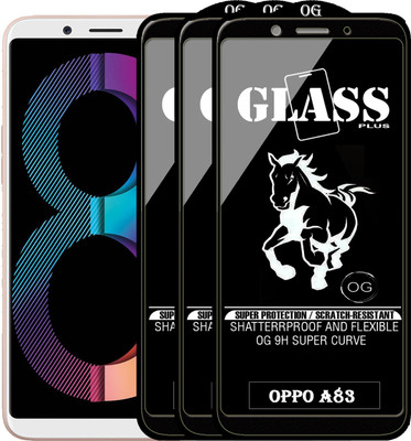 PFOAM Edge To Edge Tempered Glass for Oppo A83(Pack of 3)