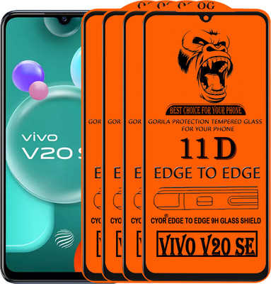 CYOR Edge To Edge Tempered Glass for VIVO V20SE(Pack of 4)