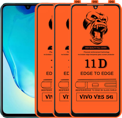 PFOAM Edge To Edge Tempered Glass for VIVO V25 5G(Pack of 3)
