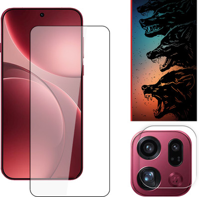 ARBAN Edge To Edge Tempered Glass for Oppo Find X9 Pro 5G Tempered Screen Protector | Anti-Scratch | Edge to Edge Full Coverage | 9H Hardness ( 1 FRONT SCREEN GUARD + 1 CAMERA LENS PROTECTOR + 1 FREE BACK EMBOSSED SKIN061 )(Pack of 1)