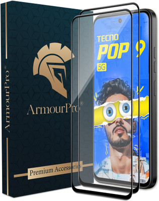 ArmourPro Edge To Edge Tempered Glass for Tecno Pop 9 5G(Pack of 2)