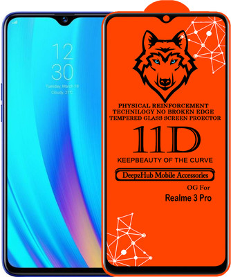DeepzHub Edge To Edge Tempered Glass for Realme 3 Pro(Pack of 1)