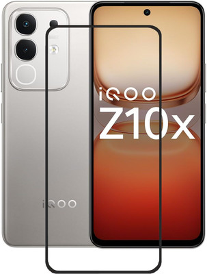 Caseline Edge To Edge Tempered Glass for iQOO Z10x 5G(Pack of 1)