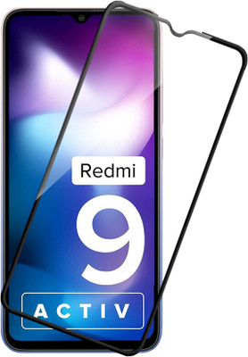 HUPSHY Edge To Edge Tempered Glass for REDMI 9 active(Pack of 1)