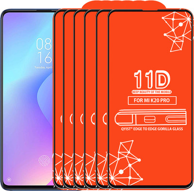 Qyist Edge To Edge Tempered Glass for Mi K20 Pro(Pack of 6)