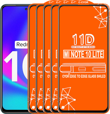 CYOR Edge To Edge Tempered Glass for REDMI NOTE 10 PRO(Pack of 5)