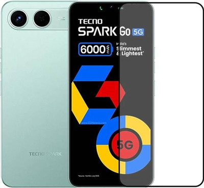 VDAT Edge To Edge Tempered Glass for Tecno Spark Go 5G, Tecno Spark Go(Pack of 1)