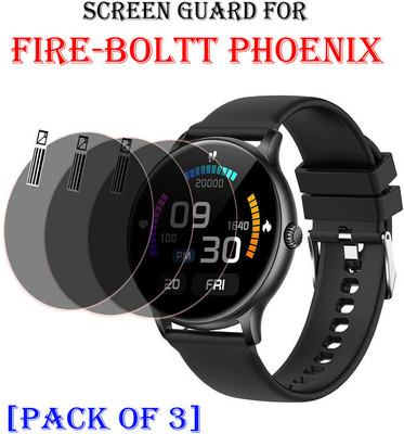 YCHROZE Edge To Edge Tempered Glass for Fire Boltt Phoenix(Pack of 3)