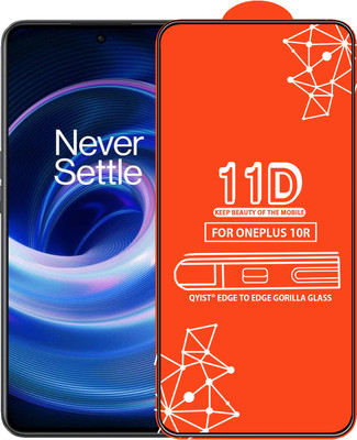 Qyist Edge To Edge Tempered Glass for Oneplus 10R(Pack of 1)