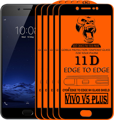 CYOR Edge To Edge Tempered Glass for VIVO V5 PLUS(Pack of 5)