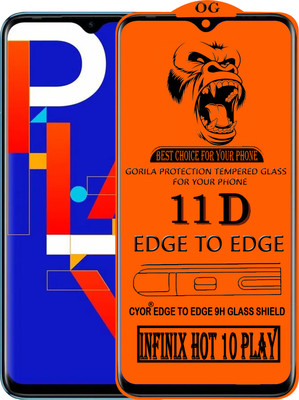 CYOR Edge To Edge Tempered Glass for INFINIX HOT 10 PLAY(Pack of 1)