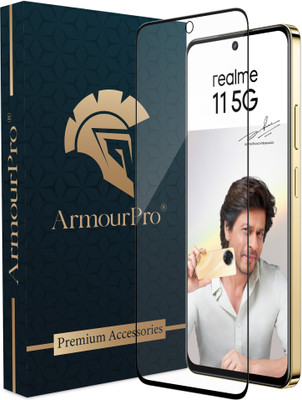 ArmourPro Edge To Edge Tempered Glass for Realme 11 5G, Realme 11X 5G, Realme 11(Pack of 1)