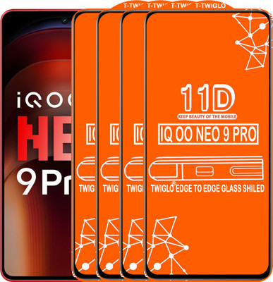 TWIGLO Edge To Edge Tempered Glass for IQOO NEO 9 PRO(Pack of 4)