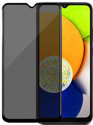HUPSHY Edge To Edge Tempered Glass for SAMSUNG Galaxy A03(Pack of 1)