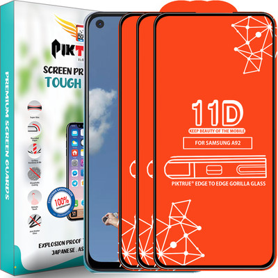 PikTrue Edge To Edge Tempered Glass for Samsung Galaxy A92 5G(Pack of 3)