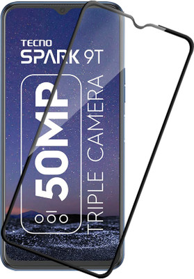 HUPSHY Edge To Edge Tempered Glass for Tecno Spark 9T(Pack of 1)