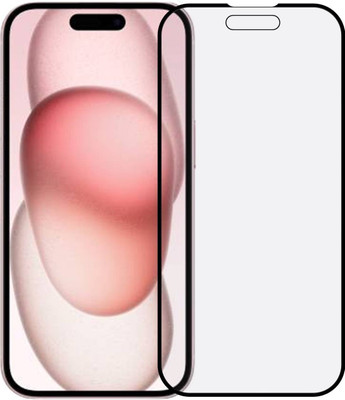 YessMess Edge To Edge Tempered Glass for Apple iPhone 15(Pack of 1)