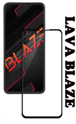 LIKEDESIGN Edge To Edge Tempered Glass for LAVA BLAZE, Lava Blaze(Pack of 1)