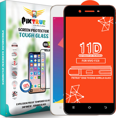 PikTrue Edge To Edge Tempered Glass for Vivo Y53I(Pack of 1)