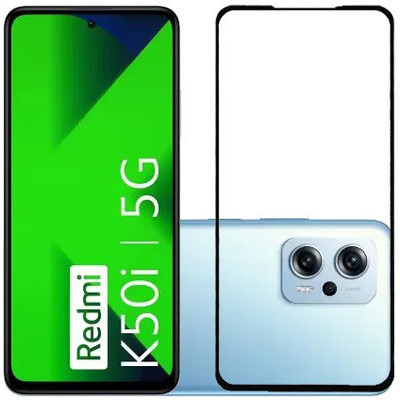 VIGHNAD Edge To Edge Tempered Glass for Redmi K50i, Redmi K50i 5G(Pack of 1)
