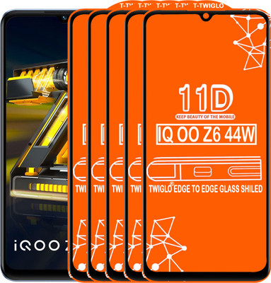 Flipkart SmartBuy Edge To Edge Tempered Glass for IQOO Z6 44W(Pack of 5)