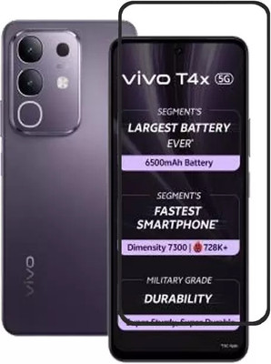 VALKAR Edge To Edge Tempered Glass for vivo T4x 5G(Pack of 1)