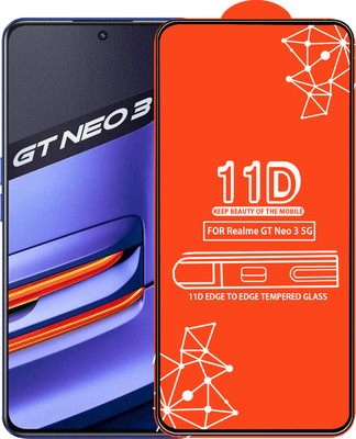 Qyist Edge To Edge Tempered Glass for Realme Gt Neo 3 5G(Pack of 1)