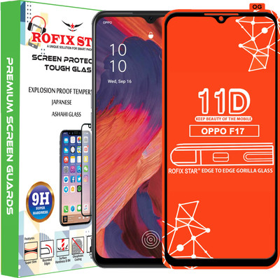 Rofix star Edge To Edge Tempered Glass for OPPO F17(Pack of 1)