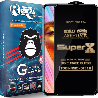 Roxel Edge To Edge Tempered Glass for INFINIX NOTE 12I(Pack of 1)