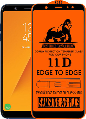 TWIGLO Edge To Edge Tempered Glass for Samsung Galaxy A6 Plus(Pack of 1)