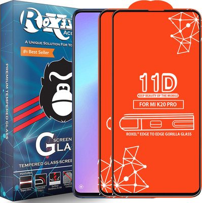Roxel Edge To Edge Tempered Glass for Mi K20 Pro(Pack of 2)