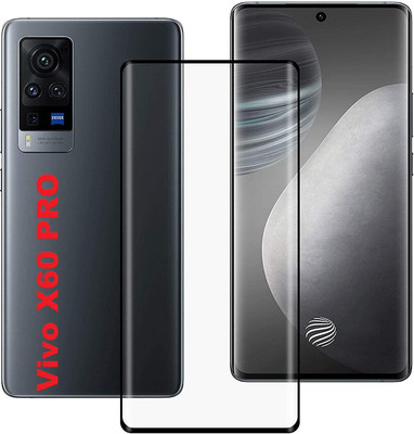 WellWell Edge To Edge Tempered Glass for Vivo X60 Pro(Pack of 1)