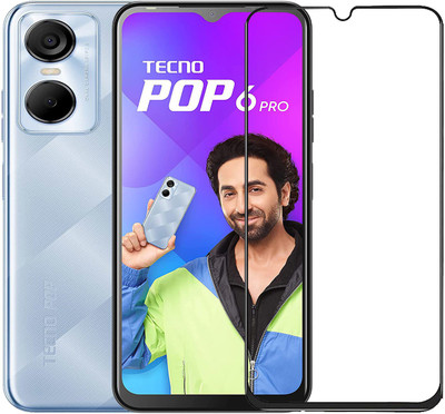 NSTAR Edge To Edge Tempered Glass for Tecno Pop 6 Pro(Pack of 1)
