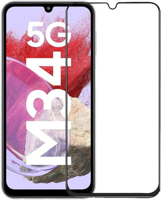 DMJHP Edge To Edge Tempered Glass for Samsung Galaxy M34 5G(Pack of 1)