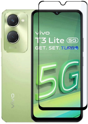 SRT Edge To Edge Tempered Glass for vivo T3 Lite 5G(Pack of 1)