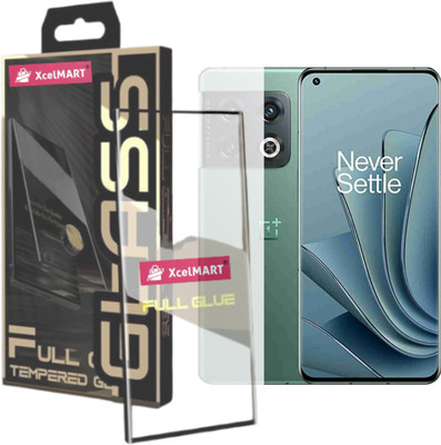 XcelMart Edge To Edge Tempered Glass for OnePlus 8, Without UV, Directly Fix(Pack of 1)