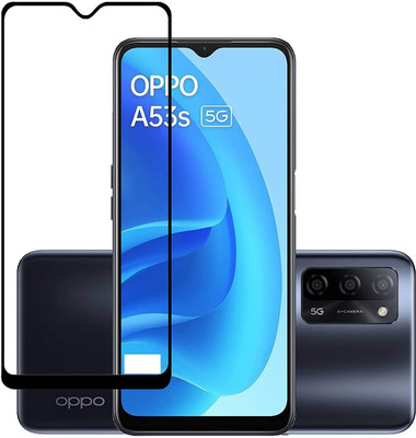 NIMMIKA ENTERPRISES Edge To Edge Tempered Glass for Oppo A53s 5G(Premium Tempered Glass | Cobra Scale Texture | Full Coverage | Ultra-Thin Design | Oleophobic Coating | Case-Friendly Design | Crystal Clear Display | Residue-Free Removal)(Pack of 1)