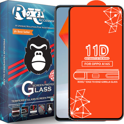 Roxel Edge To Edge Tempered Glass for Oppo A16S(Pack of 1)