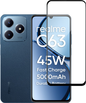 Fablue Edge To Edge Tempered Glass for RealMe C63(Pack of 1)